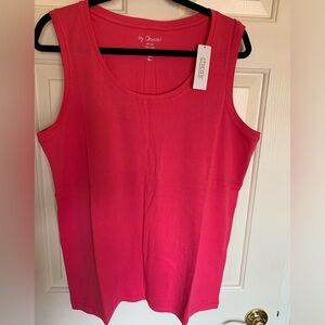 NWT NIB Chicos tank “Jazzberry” (bright pink) sz 3 (14-16)